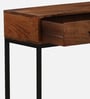 Rybnik Solid Wood Console Table In Walnut Finish