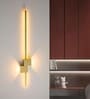 Ryder 600mm Linear Wall Light Gold Body Dual Spot Modern Decorative Wall Lamp for Living Room Bedroom