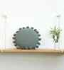 Ryegrass 100% Cotton Pom Pom 16X16 Inches Knitted Cushion Cover