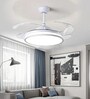 Ryna Smart Fan Chrome Metal + Acrylic , Google & Alexa Remote & App Control