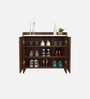 Ryuk 2 Door Shoe Cabinet In Brown Maple & White Color