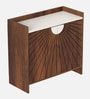 Ryuk 2 Door Shoe Cabinet In Brown Maple & White Color