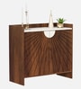 Ryuk 2 Door Shoe Cabinet In Brown Maple & White Color