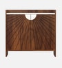 Ryuk 2 Door Shoe Cabinet In Brown Maple & White Color