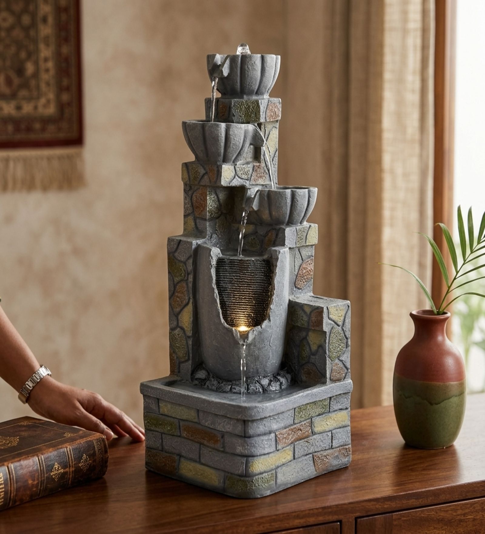 Mountain Spring Cascade Water Fountain