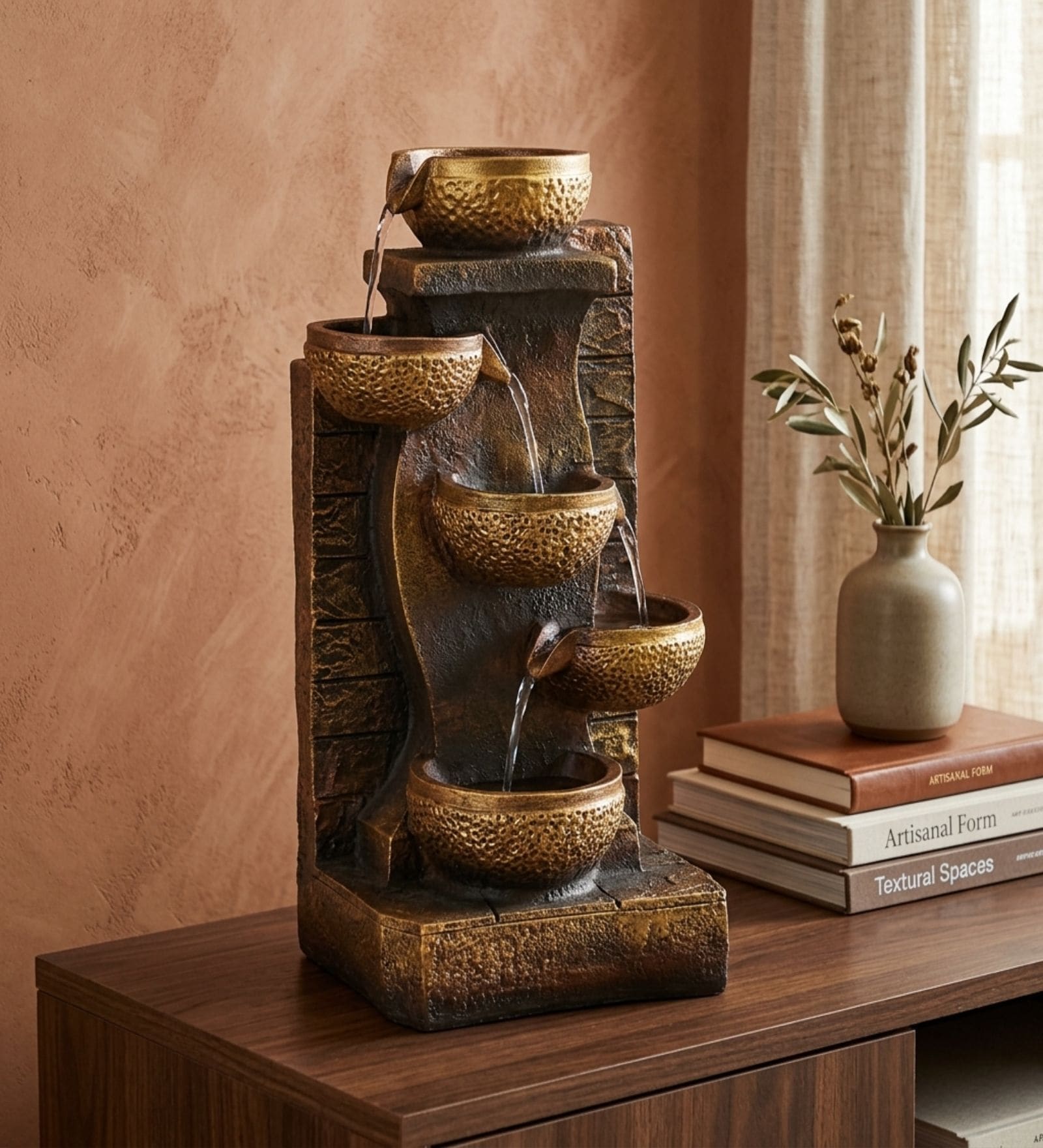 Zen Harmony Multi-Tier Cascading Tabletop Water Fountain/2