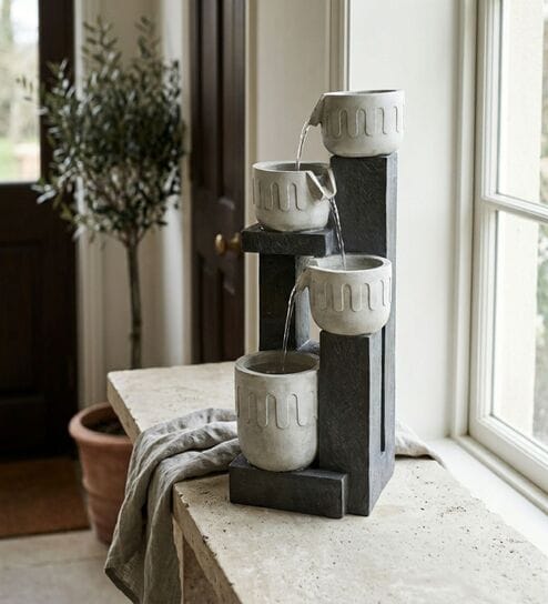 Modern Ceramic Flow Water Fountain