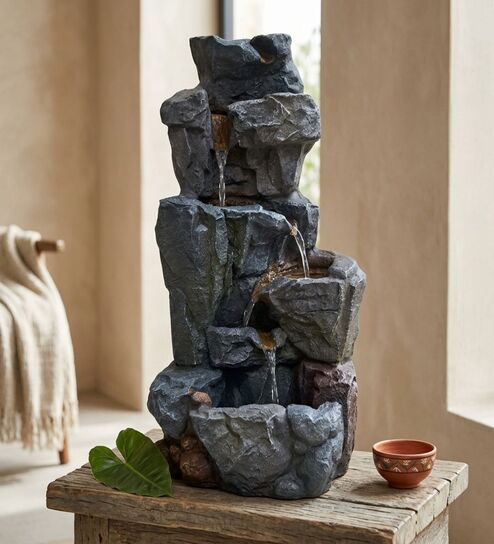 Rocky Falls Cascade Water Fountain