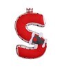 Red Cotton S Alphabet Shaped Pillow