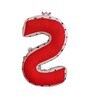Red Cotton S Alphabet Shaped Pillow