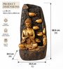 Golden Serenity Buddha Cascading Bowl Water Fountain