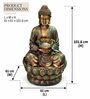 Meditating Buddha Serenity Water Fountain