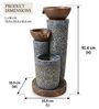 Serenity Cascade 3-Tier Tabletop Water Fountain/1