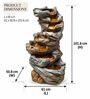 Spiral Stone Cascade Water Fountain