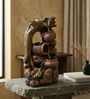 Woodland Cascade Water Fountain with Earthen Pot and Tree Trunk/1