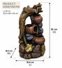 Woodland Cascade Water Fountain with Earthen Pot and Tree Trunk/2