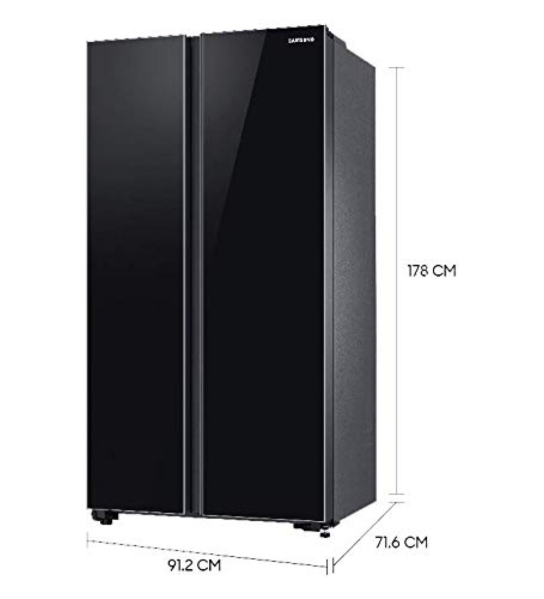 samsung side by side dimensions