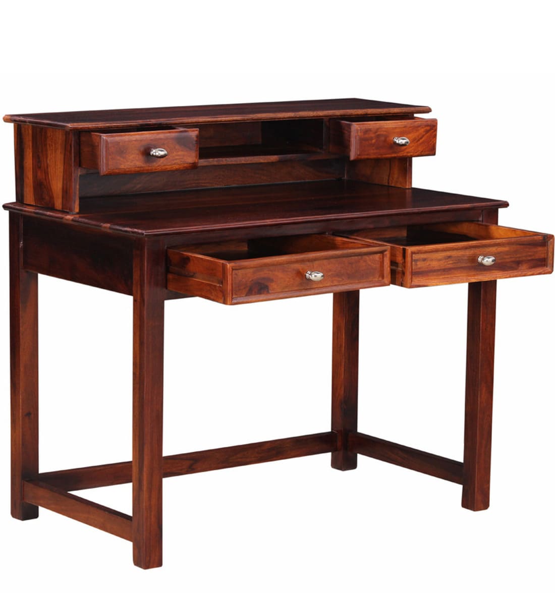 Buy Polson Solid Wood Study Table In Honey Oak Finish By Woodsworth