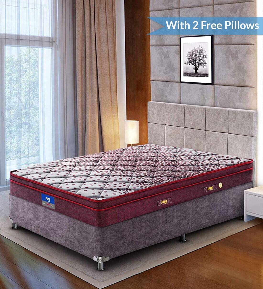 Buy Sanibel Reversible 6 inch Bonnell Spring King Size Mattress in Dark