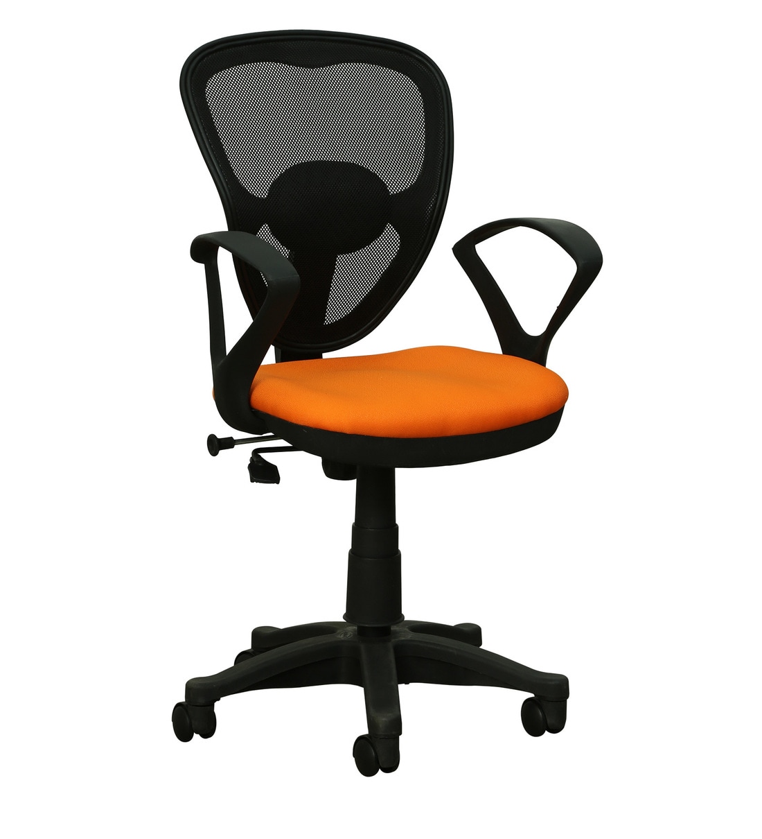Buy Saphire Ergonomic Chair in Black and Orange Colour By Emperor