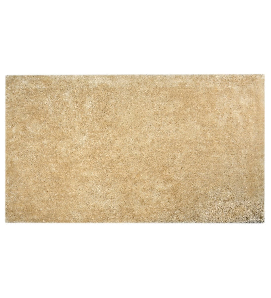 Buy Beige Polyester Shag 4 x 6 Feet Machine Made Carpet by Saral Home