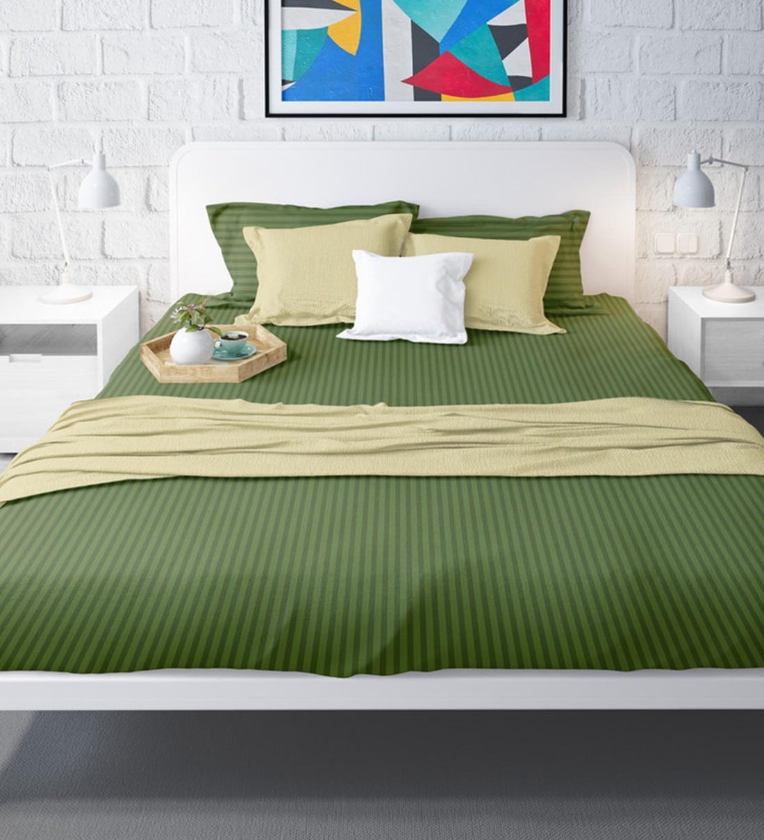 Buy Satin 210TC King Size Bedsheet with 2 Pillow Covers Online