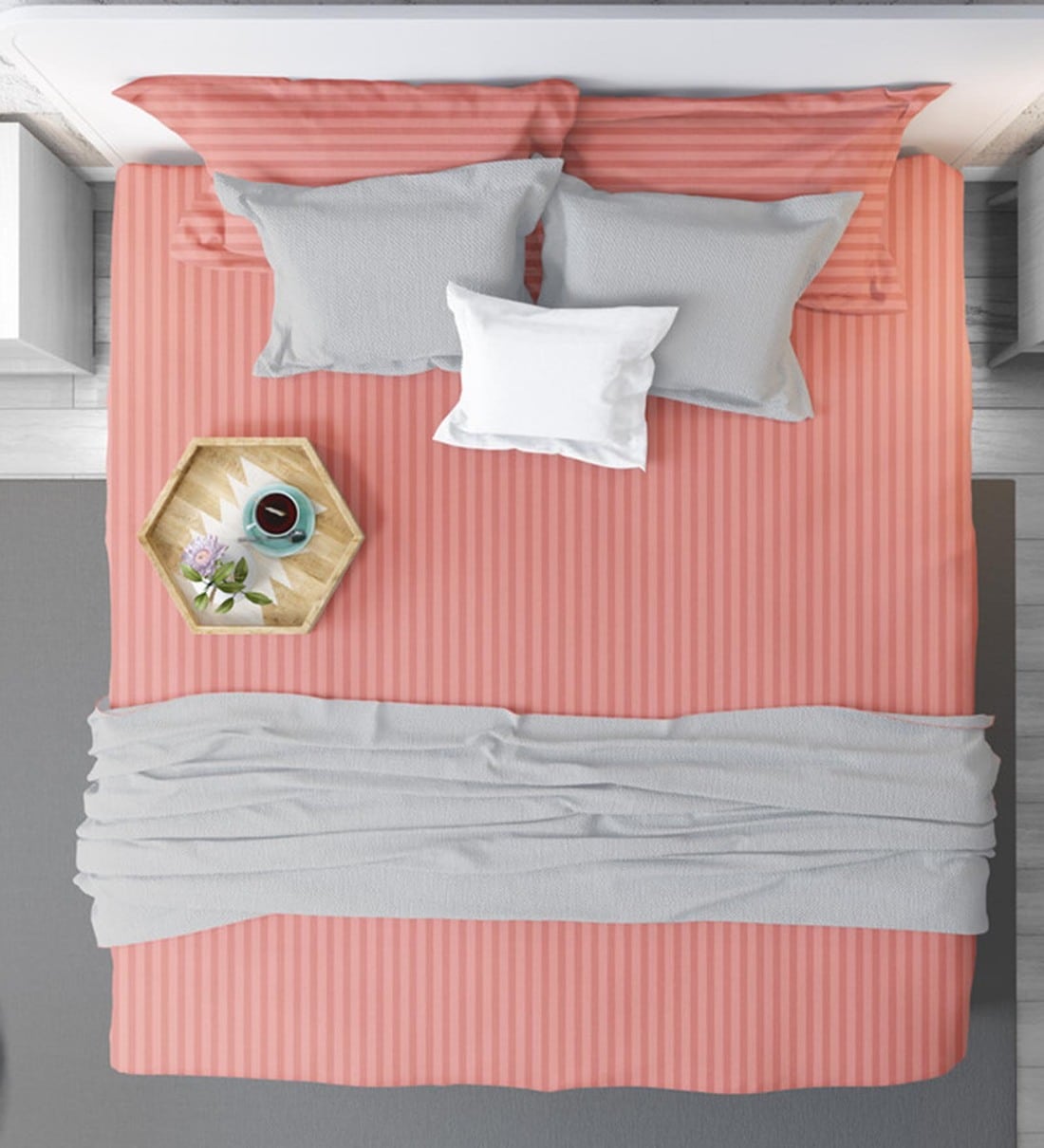 Buy Satin 210TC Queen Size Bedsheet with 2 Pillow Covers Online