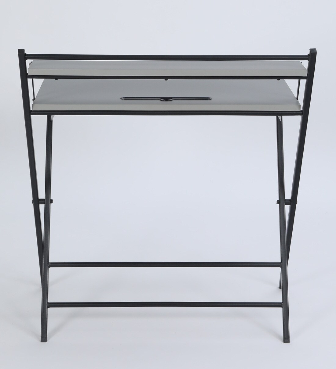 Buy Sato Folding Study Table In Grey Finish By Mintwud Online Foldable Study Tables Study