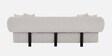 Salford Boucle Fabric 3 Seater Sofa in Snow White Colour