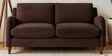 Sally Velvet 2 Seater Sofa in Mocha Brown Color