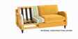 Sally Velvet 2 Seater Sofa in Mocha Brown Color