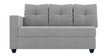 Samantha Fabric Corner Sofa in Light Grey Colour