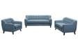 San Bruno Three Seater Sofa in Ice Blue Colour