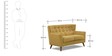 San Pablo Two Seater Sofa in Ochre Colour