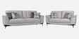 Sandora Velvet Fabric 3 Seater Sofa Set In Light Grey Colour