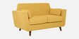 Santiago Fabric 2 Seater Sofa In Camel Yellow Colour
