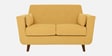 Santiago Fabric 2 Seater Sofa In Camel Yellow Colour