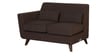 Santiago Fabric LHS Sectional Sofa (2 + Lounger) In Chestnut Brown Colour