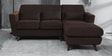 Santiago Fabric LHS Sectional Sofa (2 + Lounger) In Chestnut Brown Colour