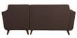 Santiago Fabric LHS Sectional Sofa (2 + Lounger) In Chestnut Brown Colour