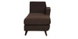 Santiago Fabric LHS Sectional Sofa (2 + Lounger) In Chestnut Brown Colour