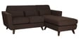 Santiago Fabric LHS Sectional Sofa (2 + Lounger) In Chestnut Brown Colour