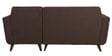 Santiago Fabric LHS Sectional Sofa (2 + Lounger) In Chestnut Brown Colour