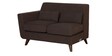 Santiago Fabric LHS Sectional Sofa (2 + Lounger) In Chestnut Brown Colour