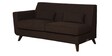 Santiago Fabric LHS Sectional Sofa (3 + Lounger) In Chestnut Brown Colour