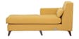 Santiago Fabric RHS Sectional Sofa (2 + Lounger) in Camel Yellow Colour