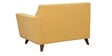 Santiago Fabric RHS Sectional Sofa (2 + Lounger) in Camel Yellow Colour
