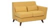 Santiago Fabric RHS Sectional Sofa (2 + Lounger) in Camel Yellow Colour
