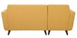 Santiago Fabric RHS Sectional Sofa (2 + Lounger) in Camel Yellow Colour