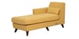 Santiago Fabric RHS Sectional Sofa (2 + Lounger) in Camel Yellow Colour